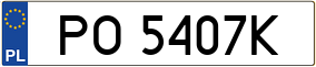 Truck License Plate